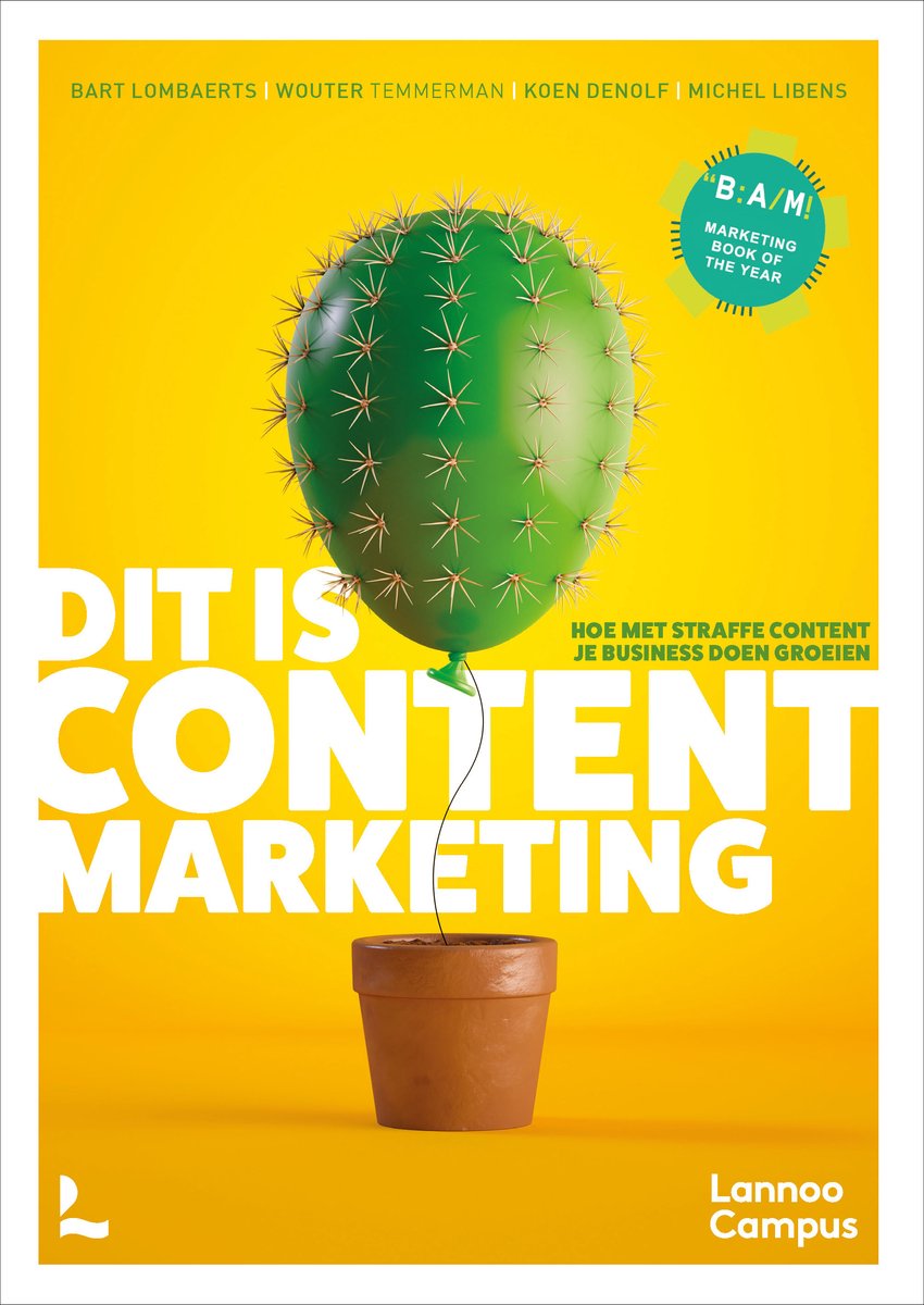 Cover van Dit is content marketing van Bart Lombaerts