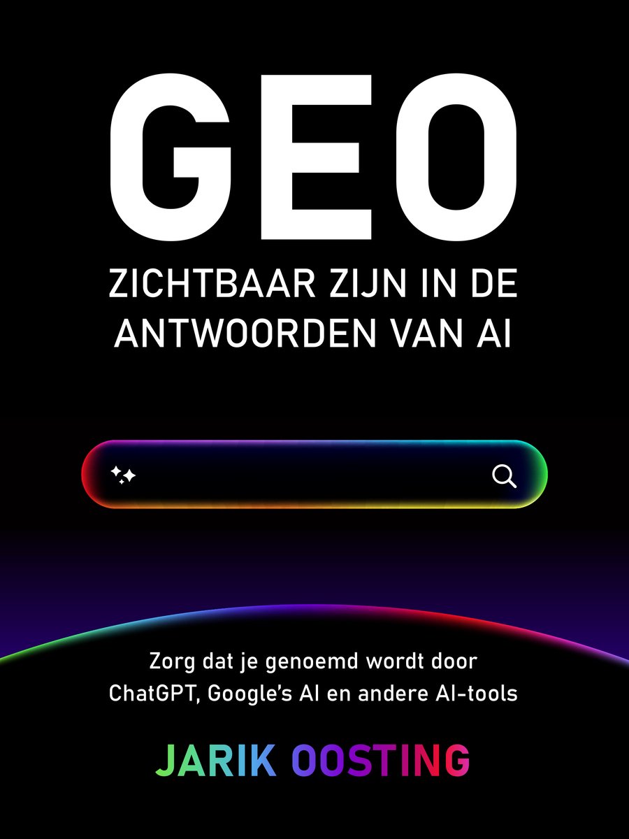 Cover van GEO - Zichtbaar zijn in de antwoorden van AI van Jarik Oosting