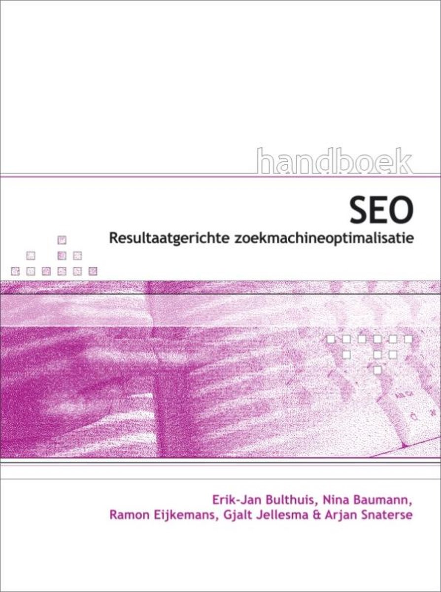 Cover van Handboek SEO voor webdesigners van Erik-Jan Bulthuis