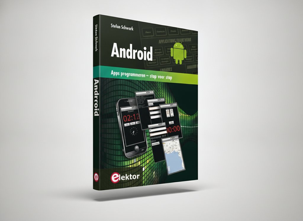 3D-render van het boek Android (Stefan Schwark)