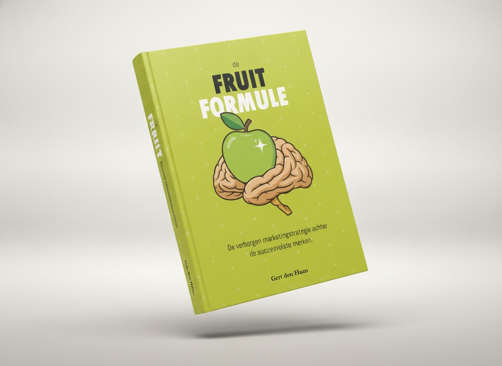 3D-render van het boek De Fruitformule (Gert den Haan)