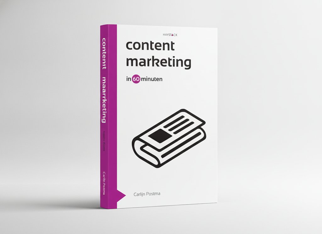 3D-render van het boek Contentmarketing in 60 minuten (Carlijn Postma)