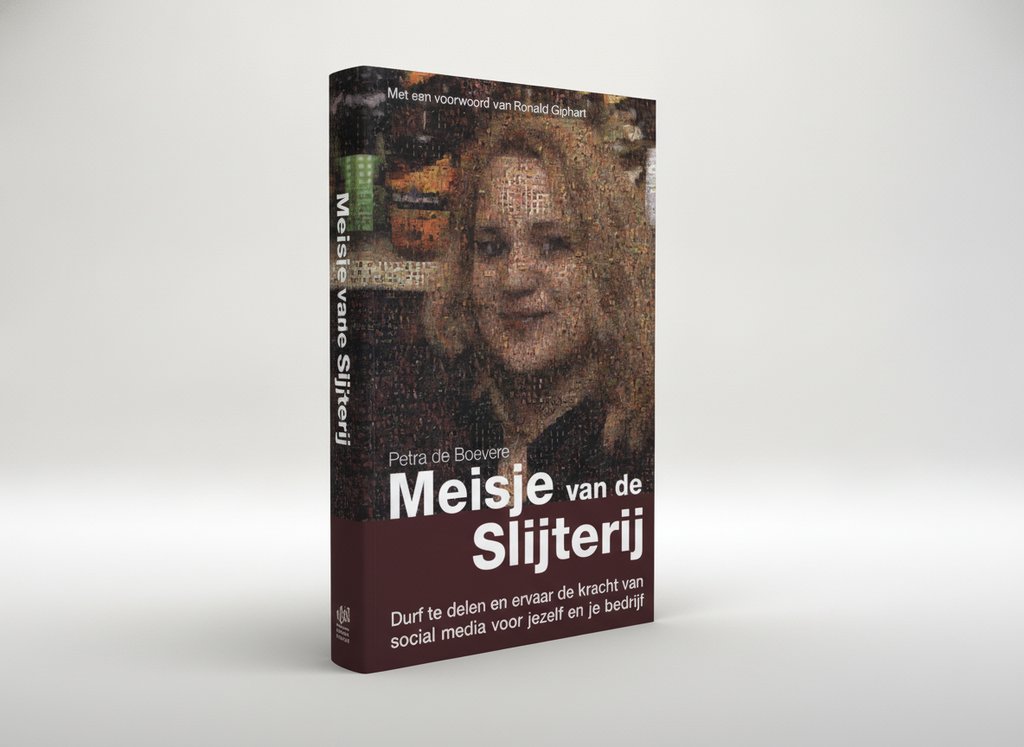 3D-render van het boek Het meisje van de slijterij (Petra de Boevere)