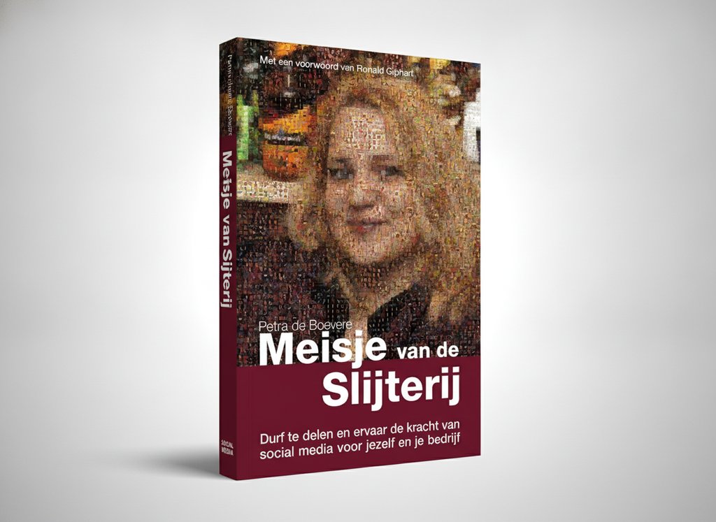 3D-render van het boek Meisje Van De Slijterij (Petra de Boevere)