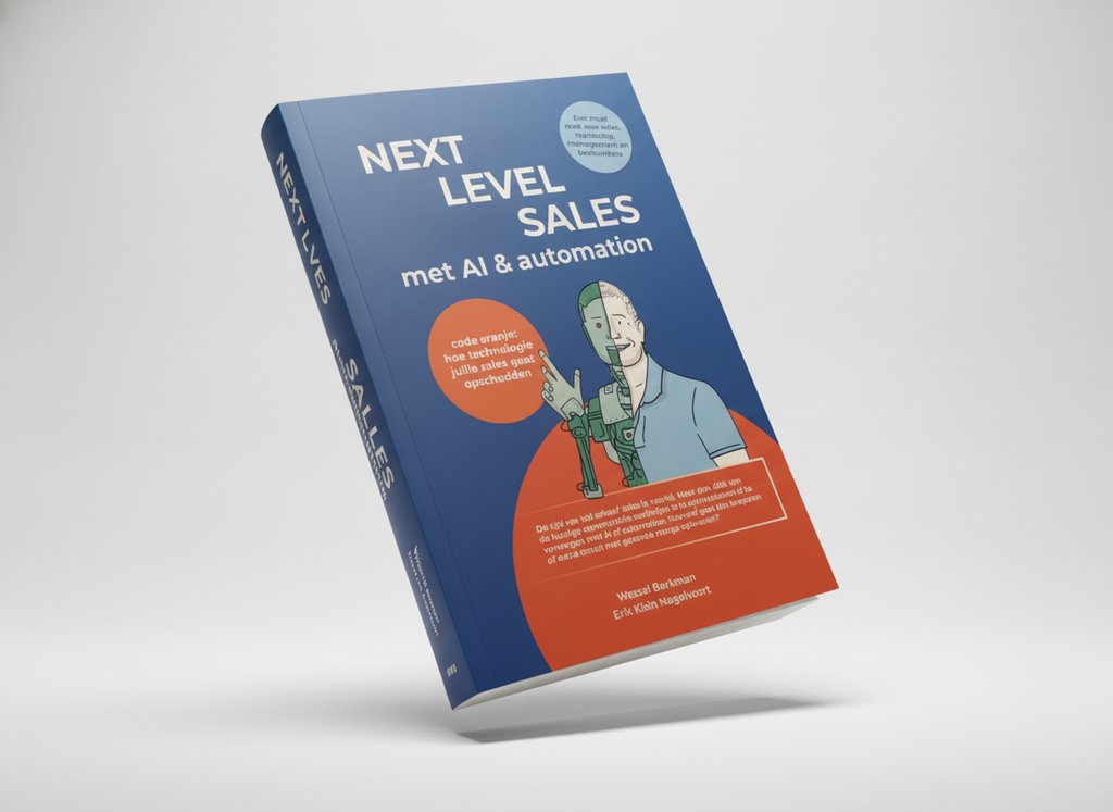 3D-render van het boek Next Level Sales (Wessel Berkman)