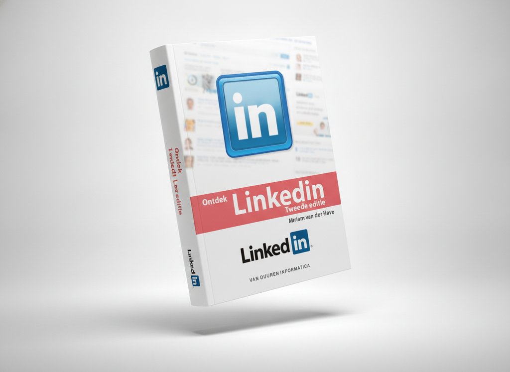 3D-render van het boek Ontdek! - Ontdek LinkedIn (Mirjam van der Have)