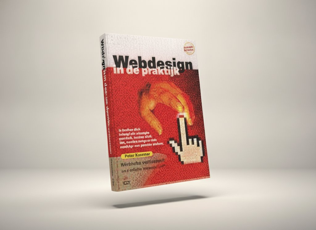 3D-render van het boek Webdesign in de praktijk 4e (Kentie Peter)
